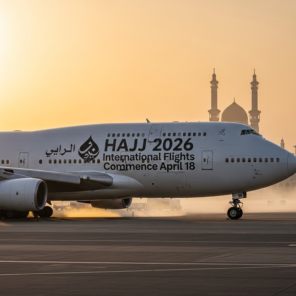 Hajj 2026 International Flights Commence April 18 as Pilgrimage Season Begins