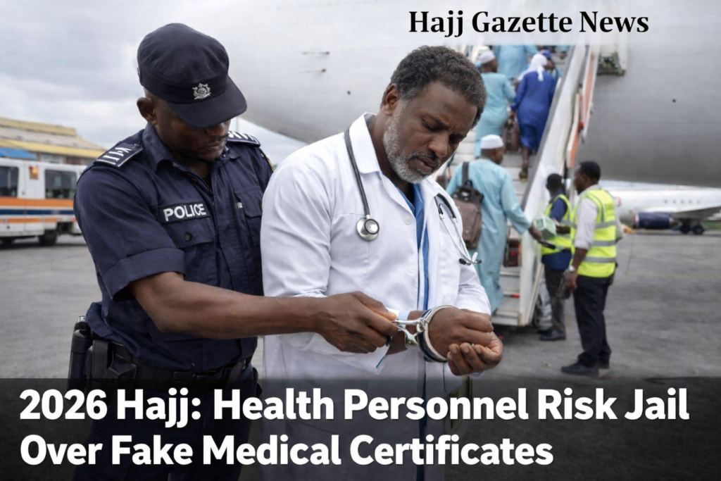 2026 Hajj: Health Personnel Risk Jail Over Fake Medical Certificates