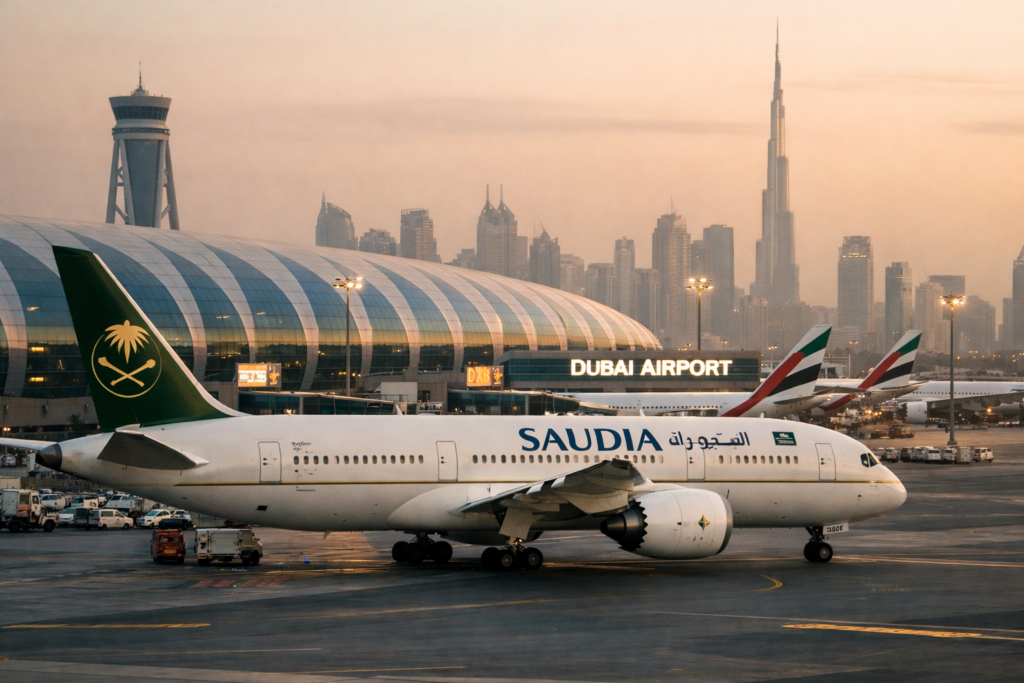 Middle East: Saudia Resumes Flights as Dubai Airport Partially Reopens