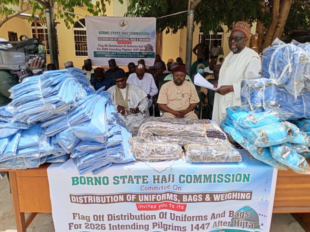Borno Hajj Commission Flags Off Distribution of 2026 Pilgrims’ Kits