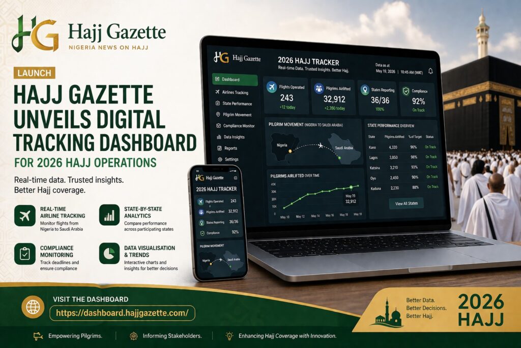 Hajj Gazette Unveils Digital Tracking Dashboard for 2026 Hajj Operations