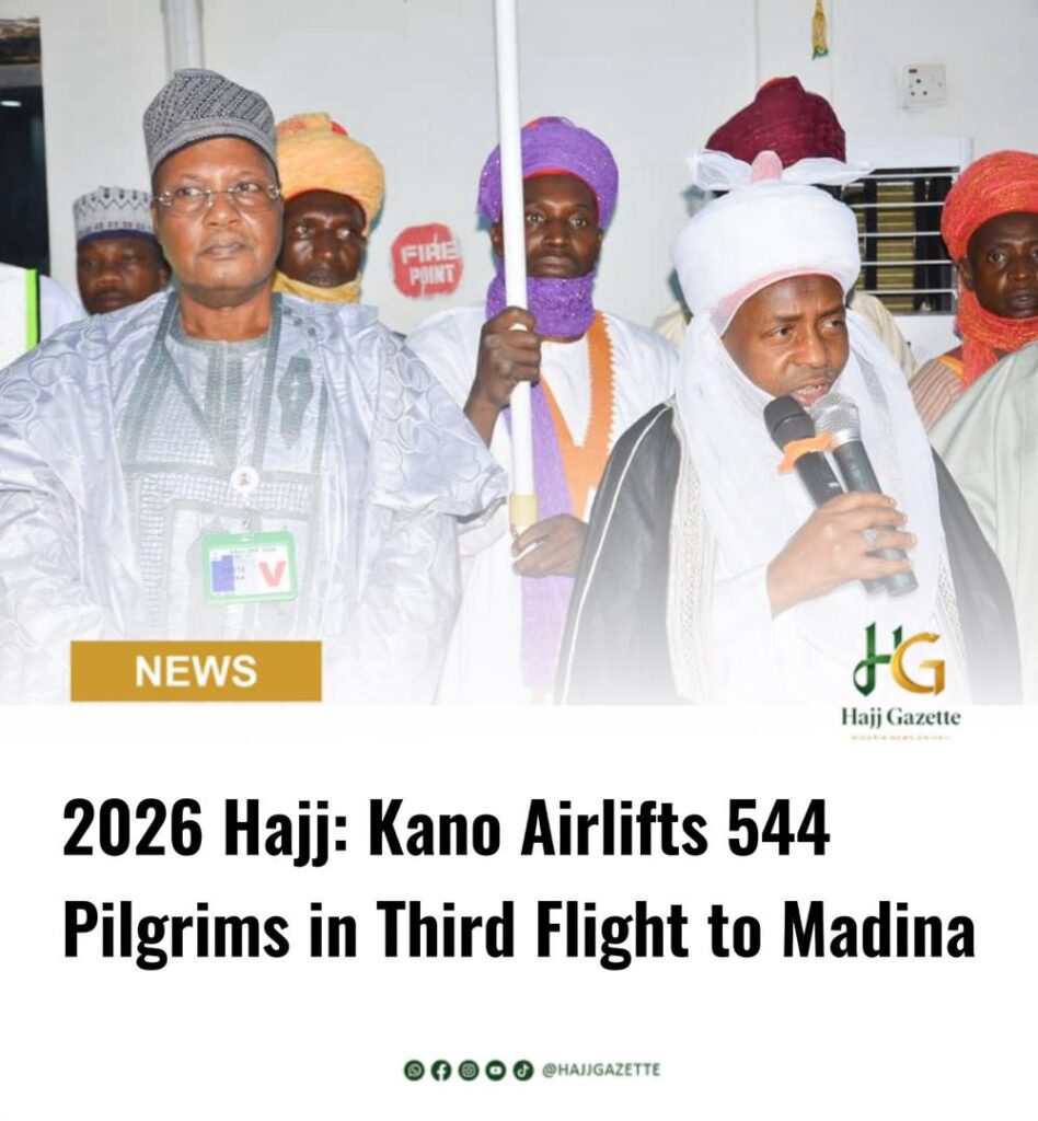 2026 Hajj: Kano Airlifts 544 Pilgrims in Third Flight to Madina