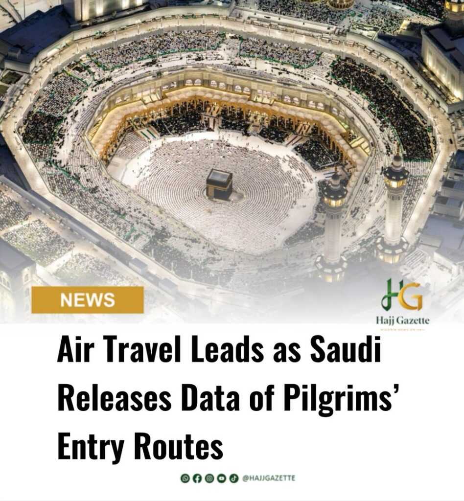 Air Travel Leads as Saudi Releases Data of Pilgrims’ Entry Routes