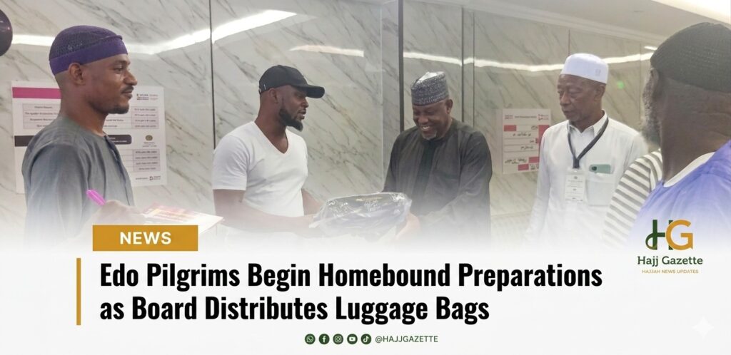 Edo Pilgrims Begin Homebound Preparations as Board Distributes Luggage Bags