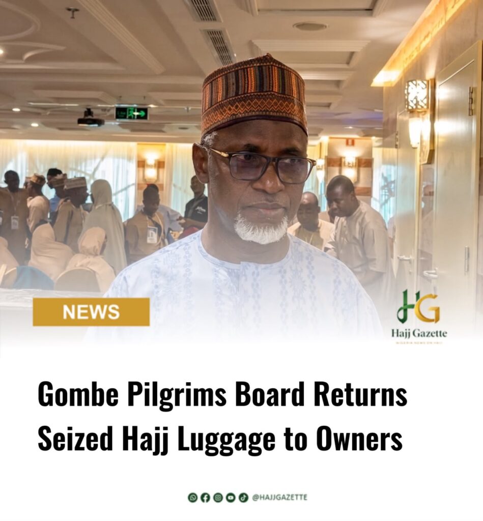 Gombe Pilgrims Board Returns Seized Hajj Luggage to Owners