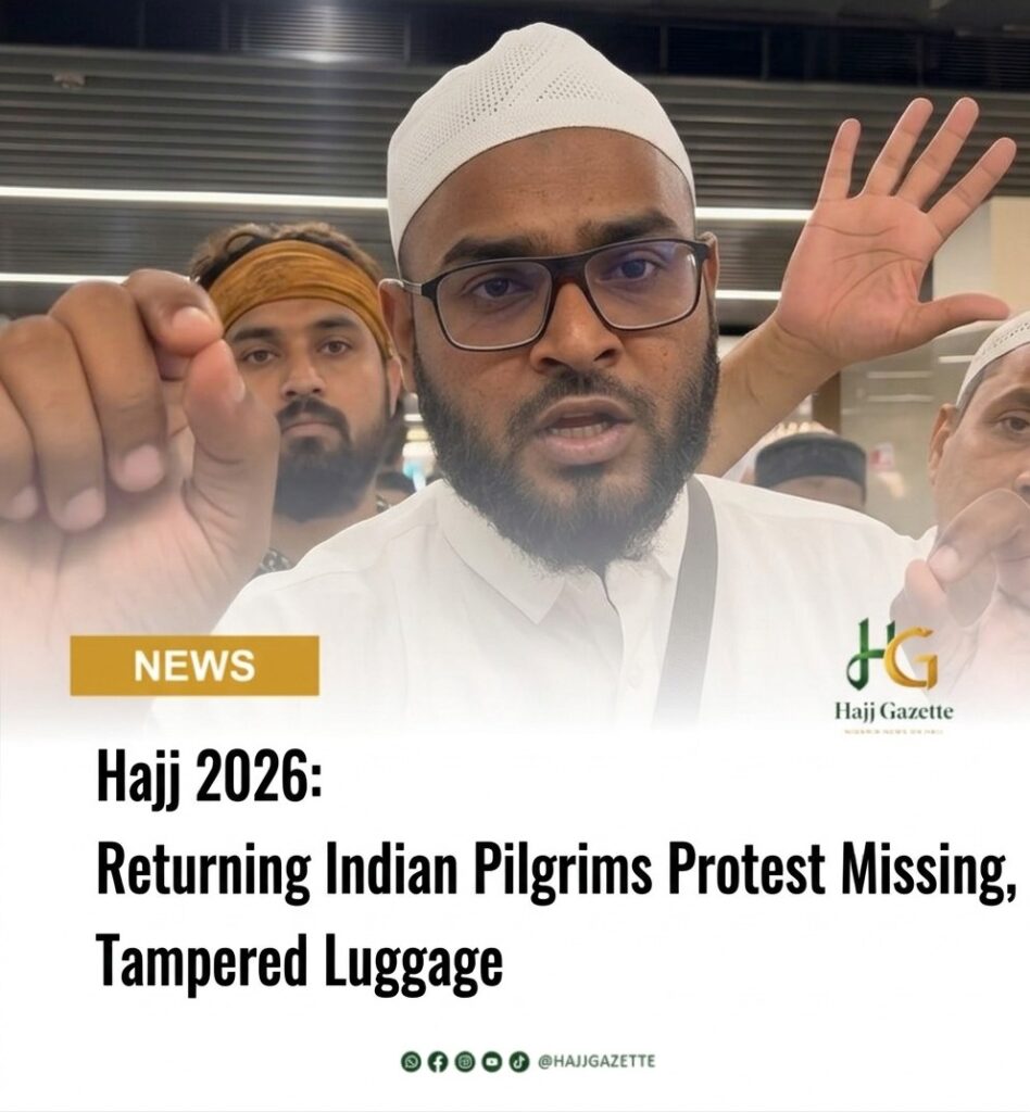 Hajj 2026: Returning Indian Pilgrims Protest Missing, Tampered Luggage