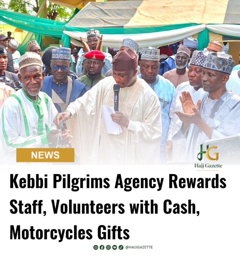 Kebbi Pilgrims Agency Rewards Staff, Volunteers with Cash, Motorcycles Gifts