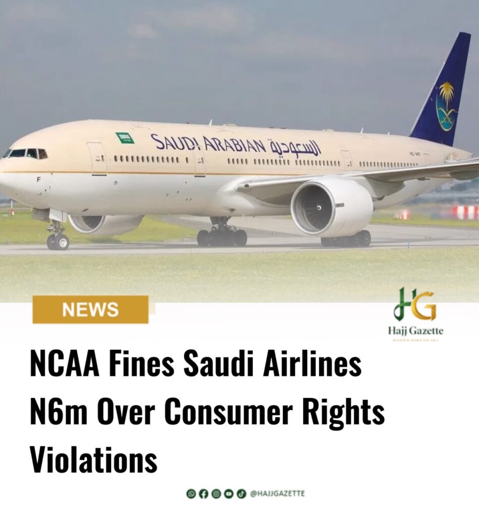 NCAA Fines Saudi Airlines N6m Over Consumer Rights Violations