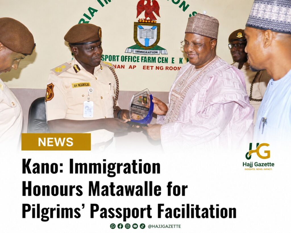 Kano: Immigration Honours Matawalle for Pilgrims’ Passport Facilitation