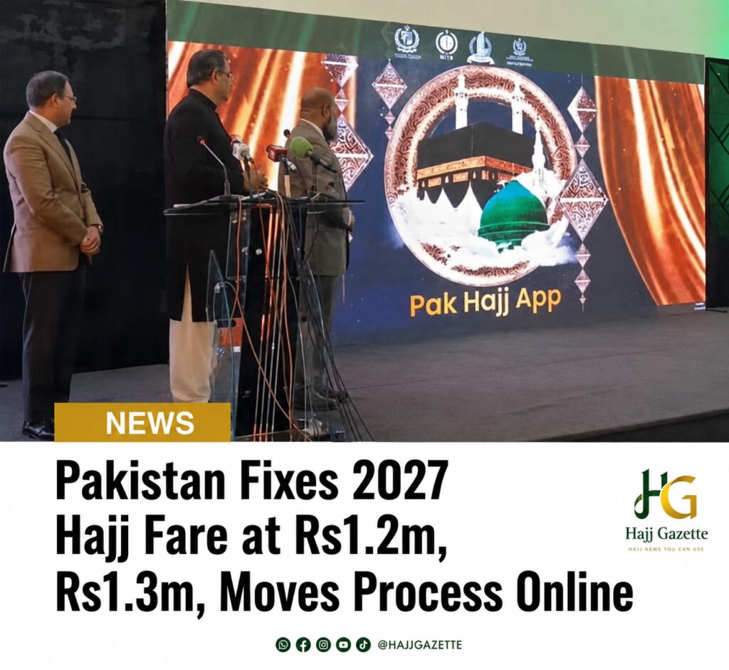 Pakistan Fixes 2027 Hajj Fare at Rs1.2m, Rs1.3m, Moves Process Online