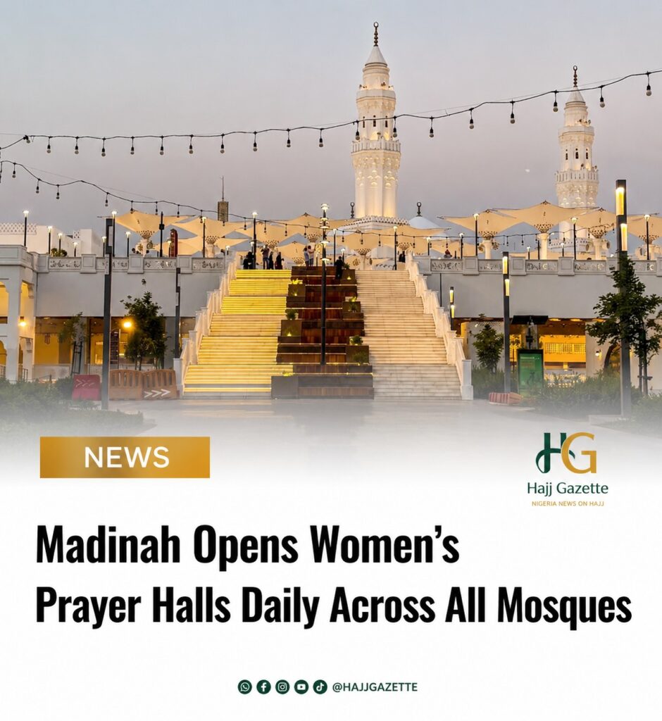 Madinah Opens Women’s Prayer Halls Daily Across All Mosques